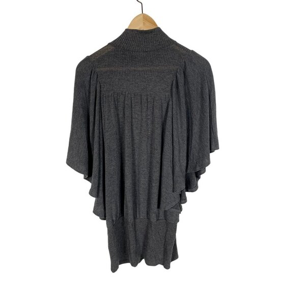 Forever Brand Grey Poncho Sweater Size Medium - Picture 2 of 4